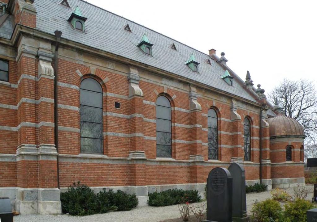Vissa partier på gavlarna var mycket hårt