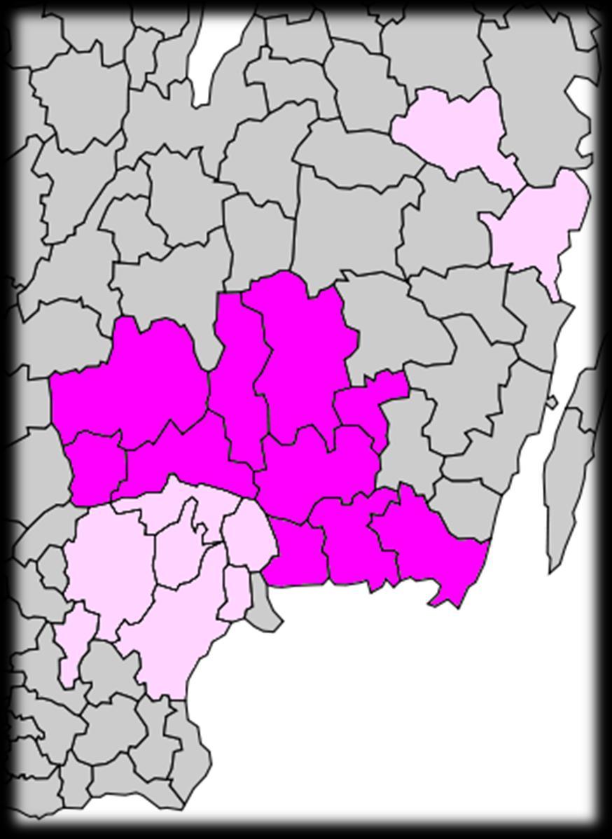 Medlemmar Nuvarande: Alvesta, Ljungby, Lessebo, Karlshamn, Karlskrona, Markaryd, Ronneby, Tingsryd, Växjö, Älmhult, Region Blekinge Anslutande: Bromölla,