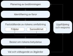 Arbetsgivaren agerar Känner igen farorna Bedömer riskerna Fastställer åtgärder för att avlägsna risker