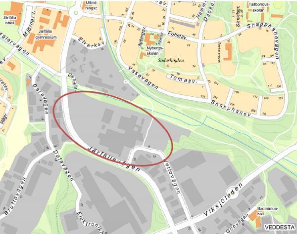 bebyggelsen inom planområdet. Inom området planeras för cirka 2000 bostäder i flerfamiljshus samt Saab:s nya anläggning/kontor.