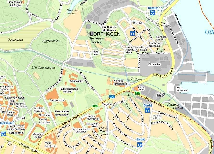 SID 2 (7) nya bostäder i Hjorthagen planområde Översiktskarta med planområdet inritat Utlåtande Bakgrund och syfte Kungl.