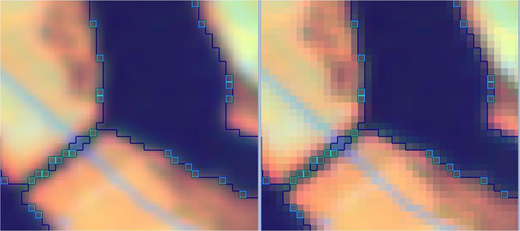 MAGASINBESTÄMNING OCH TILLRINNINGSBERÄKNING Tabell 9. Arbetsflöde för metod 3 Steg Metod Moment Figur 1 3 Interpolation av satellitbild med 10m upplösning till 2m med bilinjär interpolation.