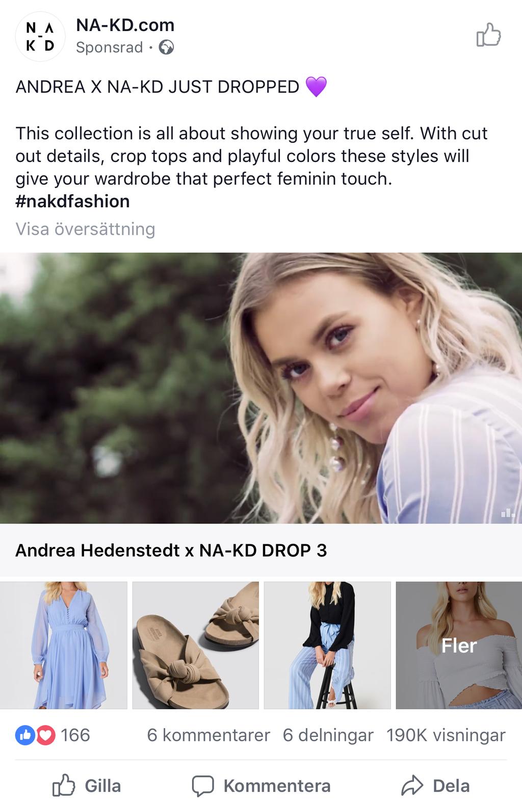 Kandidatuppsats Marknadsföring Stimulusmaterial 2: En riktad reklam på Facebook. Vem tror ni är målgruppen för denna annons? Vad har ni för uppfattning om denna typ av riktad reklam?