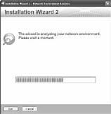 5 Tilldela IP-adress 1. Installera Installation Wizard 2 från katalogen för programvarufunktion från CDskivan. 2. Programmet kommer att utföra analyser på din nätverksomgivning.