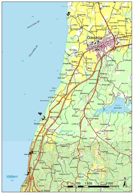 Den enda vegetation som påträffades vid inventeringen var fintrådiga grönalger som på flera av transekterna förekom rikligt. På andra platser fanns arten endast på enstaka platser.