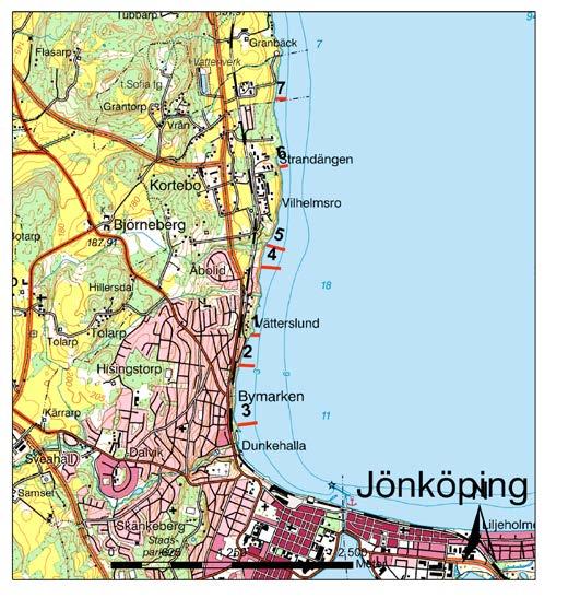 30% 25% 20% 15% 10% 5% 0% Bymarken Figur 43. Förekomst i % av alla inventerade rutor. Bymarken bör ingå i miljöövervakningen av Vättern.