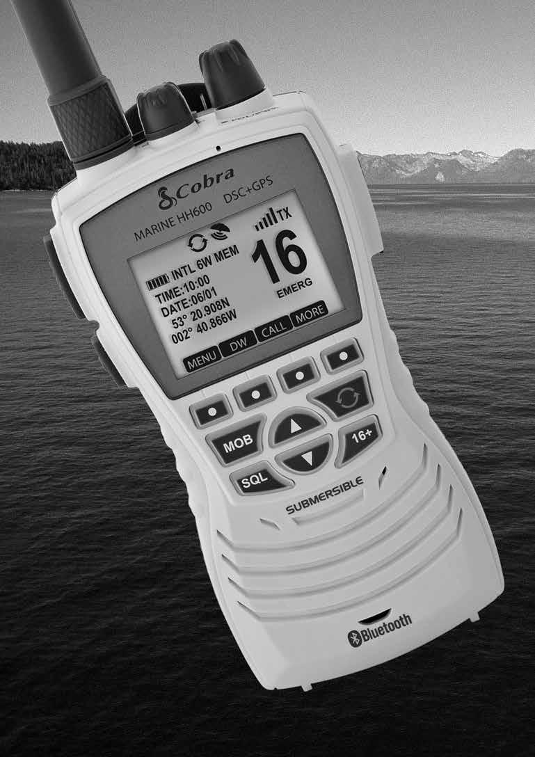 Ägarmanual Tryckt i Kina artikelnummer 480-1109-P Version B VHF MARIN RADIO MR HH600W