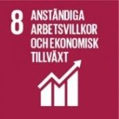 Det globala målet om anständiga arbetsvillkor och ekonomisk tillväxt lyfter fram vikten av att verka för en tillväxt som är inkluderande och långsiktigt hållbar och för en full och produktiv