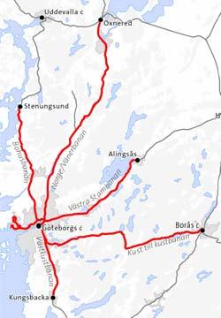 Trångsektorplan Göteborg Västra stambanan Västkustbanan Kust