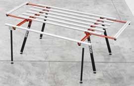 Arbetsbord modulärt M180 Påbyggnadsbart arbetsbord med aluminium-skenor.