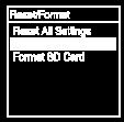 Formatera minnet (Format Built-In Memory/Format SD Card) Du kan formatera det inbyggda minnet i ditt linjära PCM-kort eller microsd-kortet.