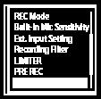 1 När inspelningen är i vänteläge väljer du [Cross-Memory REC] på OPTION-menyn och trycker sedan på. 2 Tryck på eller för att välja [ON] och tryck sedan på.