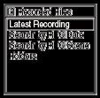 Välja en fil Du kan välja en fil från HOME-menyn för uppspelning eller redigering. 1 Välj [ Music] eller [ Recorded Files] på HOME-menyn och tryck sedan på.