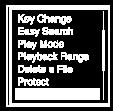 1 När uppspelningen är i vänteläge eller pågår väljer du [Track Mark List] på OPTION-menyn och trycker