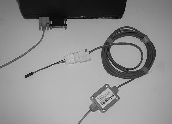 4 för kommunikationsuppbyggnaden till värmaren måste ett ledigt snittställe - seriell/ USB - användas.
