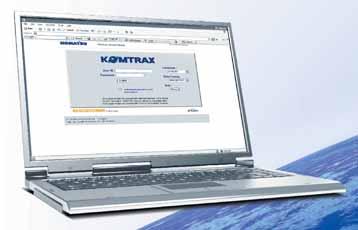 återförsäljare för senaste KOMTRAX broschyr.
