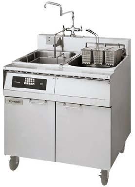 Tel 08-661 46 40 www.koksborsen.com Frymaster fritöser NYHET! Nu har vi Fritöser från Frymaster USA i sortimentet Helautomatiska fritöser med automatisk filtrering av oljan.