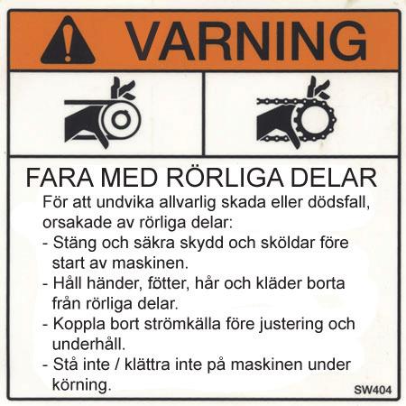 utrustningen och som kan beställas