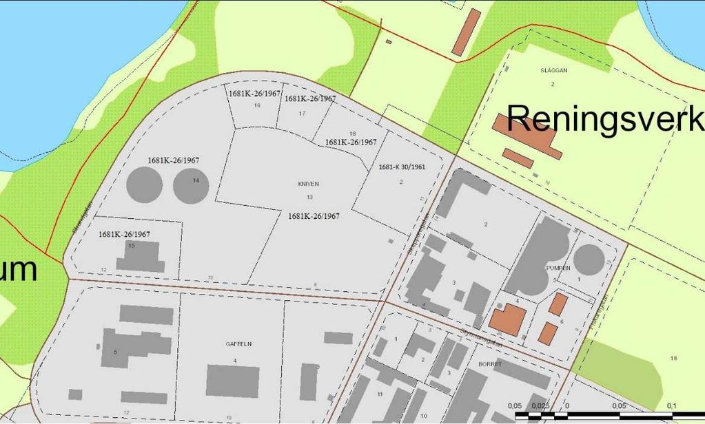 Kommunala beslut Samhällsbyggnadsnämndens godkände 2017-04-11 förslag till att upphäva tomtindelning för kvarteret Kniven.
