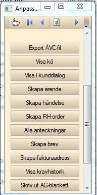 Dynamisk knapprad I kommande version så har vi infört möjlighet till dynamiskt antal knappar i bildernas knapprad. Har vi fler knappar än som kan visas samtidigt så blir det numera så här: D.v.s. en scrollfunktion för att visa fler knappar.