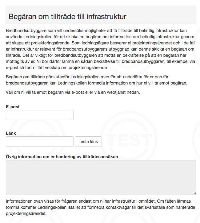 Manualer Jonas Rankvist Öppen 2016 06 27 M1 32(51) I fältet Övrig information om er hantering av tillträdesansökan kan du t.