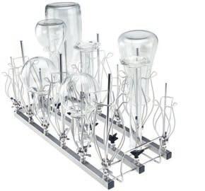 Injektormoduler för laboratorieglas för användning A 300 Modul/laboratorieglas 2 x 4 För placering av laboratorieglas som till exempel Erlenmeyerkolvar, rundkolvar, labor