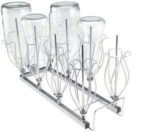 Lastningshöjd: Överkorg 186,5 mm Underkorg 186,5 mm Materialnummer: 98627480 A 301 Modul/laboratorieglas 3 x 6 För placering av laboratorieglas som till exempel Erlenmeyerkolvar,