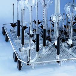 Tillbehör E 336 Spolhylsa För placering av pipetter (maximal längd 445 mm) i injektorvagnen. Av plast, fastskruvbar. Ø 11 mm. Längd 121 mm.