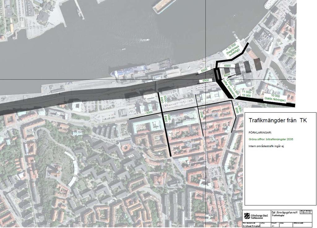 Beräkningen är gjord utifrån trafikstrategins mål om att trafiken