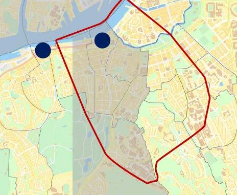 Järntorgsmotet har ett upptagningsområde som sträcker sig långt utanför detaljplaneområdets gräns, ungefär enligt nedanstående figur.