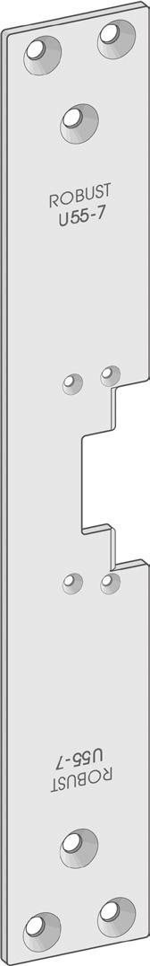 Monteringsstolpe Robust U33-12 Rostfritt stål 1 st 1025586 Monteringsstolpe Robust U55-7 Rostfritt stål 1 st