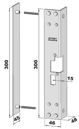 A = Vänster och B = Höger Modell Bredd, mm Plös, mm Vinkel, mm Längd, mm ST183-A/B 0 13,5-300 ST18-A/B 0 15 27 300 ST185-A/B 0 13,5-300 ST186-A/B 0 15 27 300 183-A 18-A 102551 Monteringsstolpe