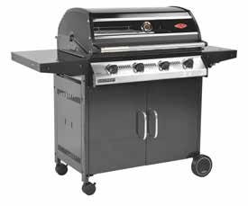 nr. 462907 Beefeater Discovery 1000 R3 Grill med 3 brännare, stek och grillhäll i gjutjärn. Inkl.