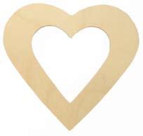 38155 HJÄRT 3 mm plywood. 155 x 145 mm.