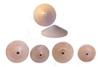 KULOR av björk, med genomgående hål. 30006-1 6 mm diam. 2 mm hål. 30010-1 10 mm diam. 2,5 mm hål. 30012-1 12 mm diam. 3 mm hål. 30015-1 15 mm diam. 5 mm hål. 30018-1 18 mm diam. 4 mm hål.