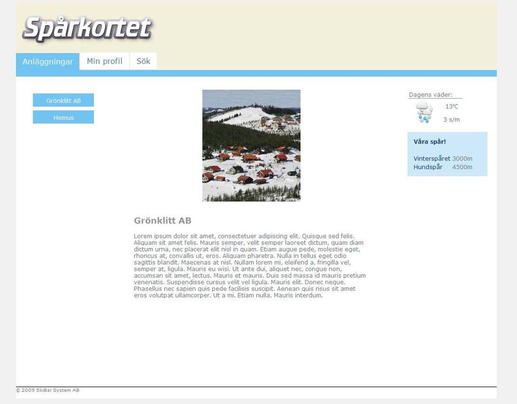 5.2.3 Ha en tydlig handlingsrepertoar Vi har delat in funktionaliteten i tre huvudkategorier (som alltid kan nås från huvudmenyn).