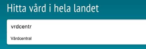 Stavningsfunktionen söker upp och föreslår liknande eller rättstavade ord samtidigt som du skriver i sökfältet.