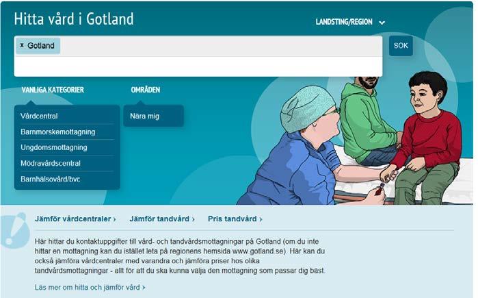 12.9. Vem administrerar texten längst ned på startsidan av Hitta och jämför vård?