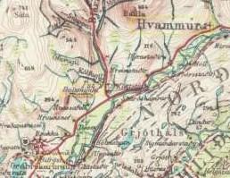 Further downstream is Síðumúli,where there is a church and here a collecting office was opened 01.07.1931 and used number 252 and later Swiss bridge type B8b. The office here was closed 30.4.1986. 4.