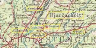4.4 STORHOLTSTUNGNAHREPPUR A post office was opened at Hjarðarholt (1) in 1873 and used a provincial type postmark. The office was then moved 7.10.