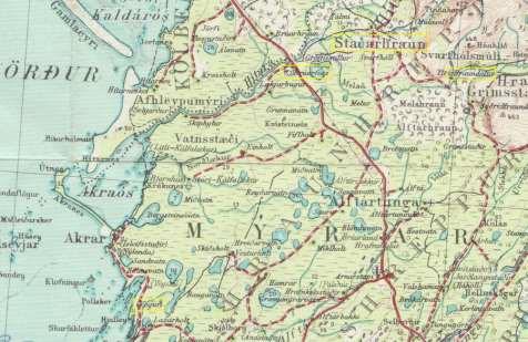 The office was then moved to Kórunes (known alternatively as Kóranes) from 1.1.1895 to 3.12.1899 and continued to use the Straumfjörður crown cancel.