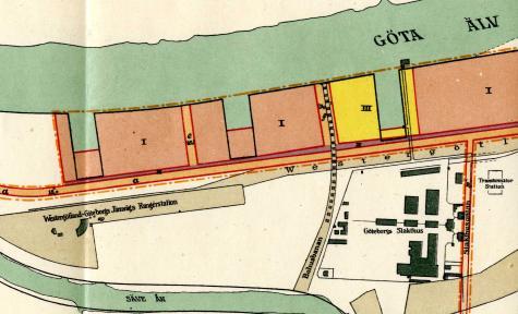 På Hisingssidan är marken i tidigare detaljplaner huvudsakligen planlagd för industri alternativt industri och kontor.