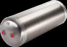 LUFTTANKAR OCH FÄSTEN Lufttankar av aluminium Artikelnummer Volym (l) Mått D x L1 (mm) Anslutningar Vikt (kg) 62.310.54.