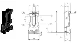 HESTAL SOLIDMASTER LÄMLÅSSYSTEM Tillbehör SolidMaster Motstycke sida 802M Stolpfäste 801/802 Bakre motstycke 802H Främre stolpförlängning 802P KTL Lackering microzinq