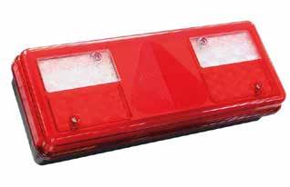 ERMAX BELYSNINGSSYSTEM TM 10 LED - multifunktionslykta för släp med inbyggd SIMAC Artikelnummer Höger/Vänster Volt IP-klass Funktioner Breddmarkering 2x2 Super seal* Anslutning (7 pol AMP 1.
