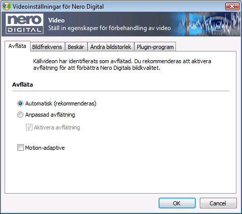 Omkoda en DVD till Nero Digital Kodarinställningar 48 Audioinställningar för Nero Digital 51 Undertextinställningar för Nero Digital 52 Fönstret Kapitel 55 Koda om dvd-skivor och videor till Nero