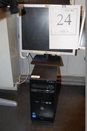 HP dator Pro 3400, 19 bildskärm, win7, i3