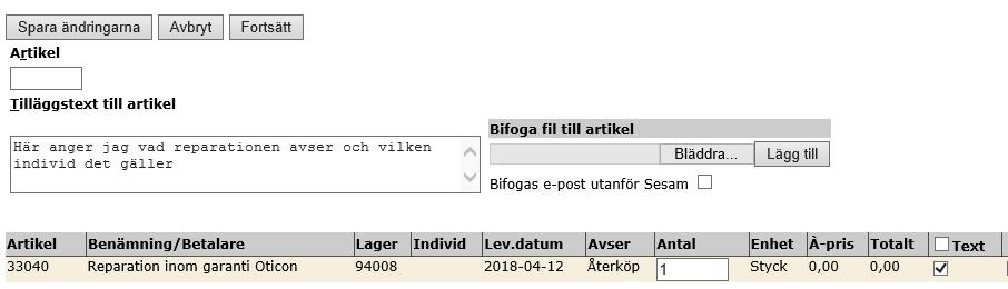 individkortet, d.v.s. hjälpmedlet är mindre än 3 år gammalt. Använd Reparation utanför garanti om garantitiden gått ut eller felet normalt inte täcks av garantin.