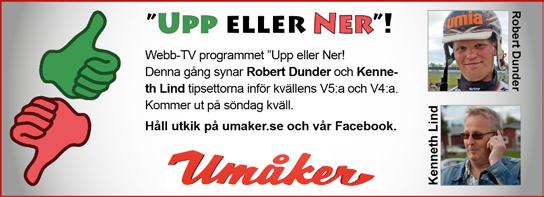 Melander M G 19/ - / 160 0 1,7 g x x Chansvärdering: 9--6--1 Om olykan är framme Sjukvårdare nås på tel: