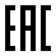 EAC-konformitetssymbol (eurasiska ekonomiska unionen).